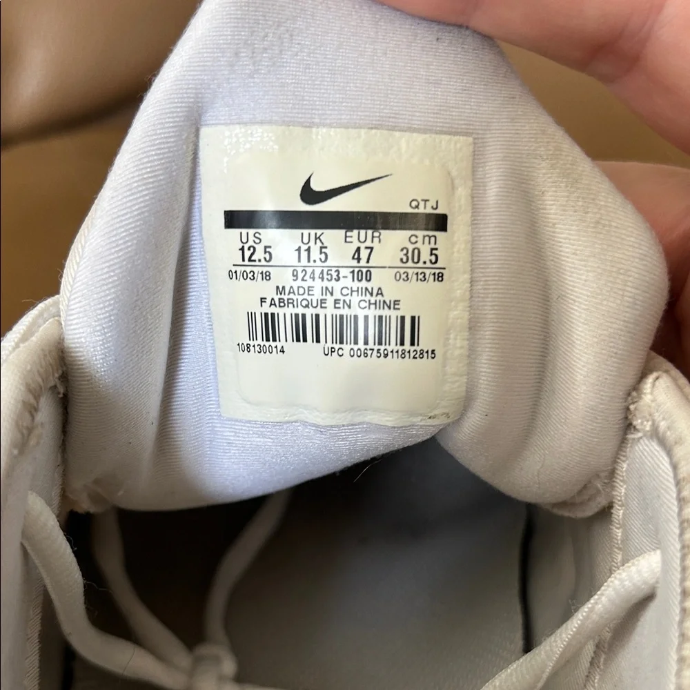 Nike Air VaporMax Plus in Cream White size 12.5 - Picture 10 of 12